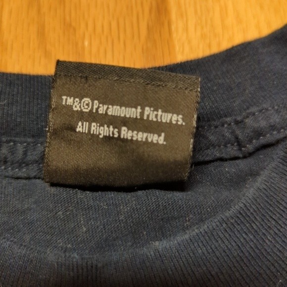 Top Gun T-Shirt Adult Small Movie Classic Logo Navy Blue Chipper - Picture 2 of 5